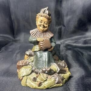 Vintage Tom Clark Chocolate Lover Lady Gnome "Candy" Pecan Resin Sculpture 1985